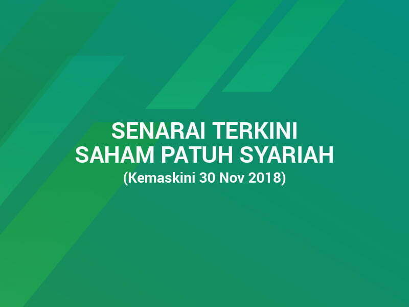 Senarai Terkini Saham Syarikat Patuh Syariah di Bursa Malaysia November