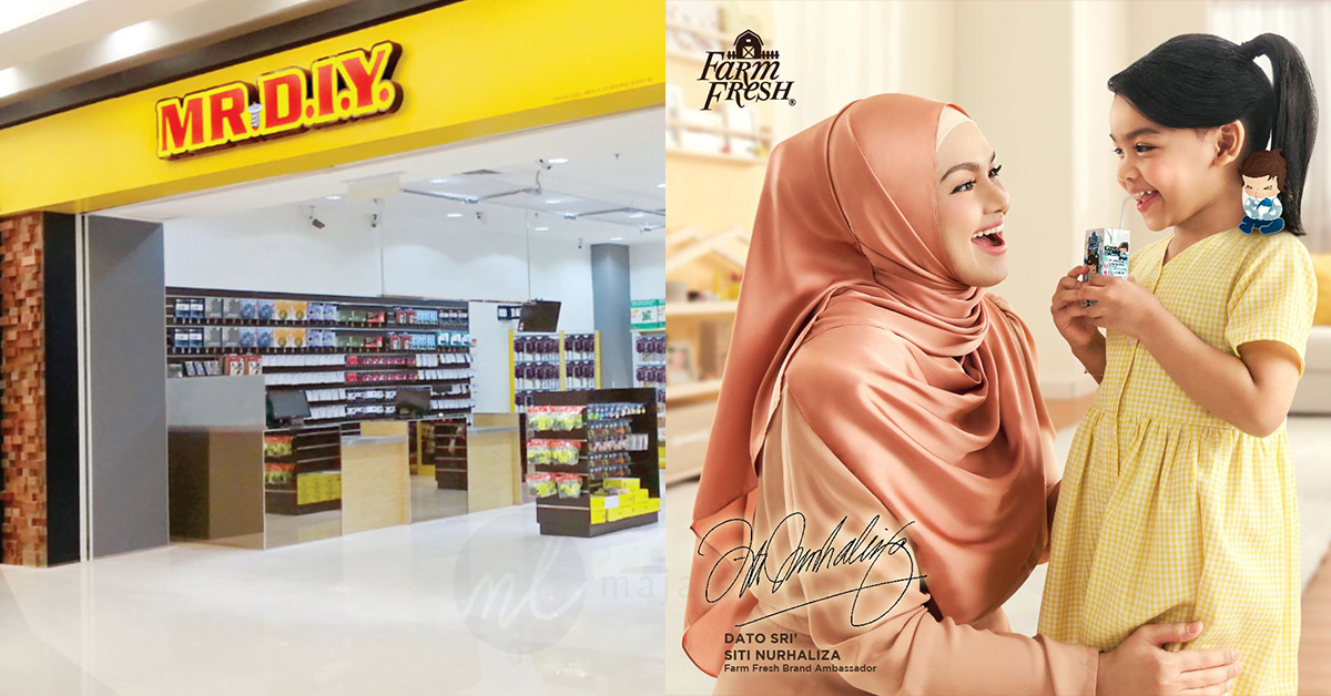 Mr. D.I.Y, Avis, Digi, Farm Fresh, Dave's Deli Dan Maybank Antara